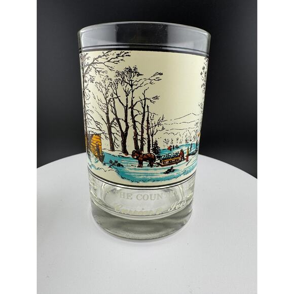 Arby's Collector Series Rocks Glass - Winter in the Country - Picture 4 of 5